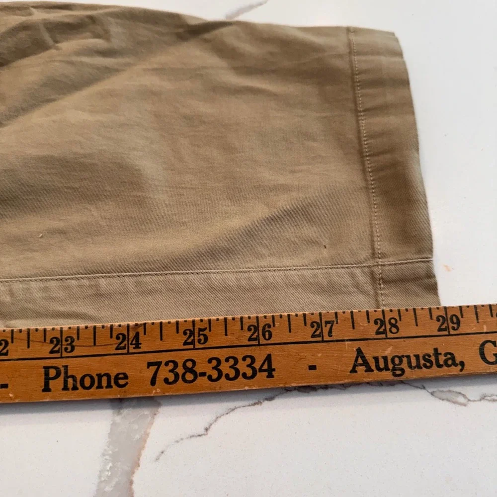 Fabletics Only Pant Mens 34x28.5 Khaki Tan Technical Chino Stretch Trousers